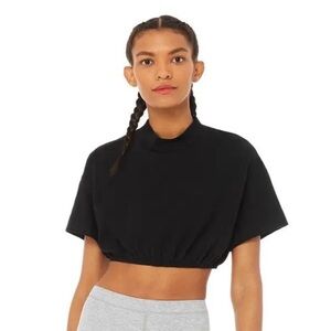 Alo Kick It Crop Tee Large